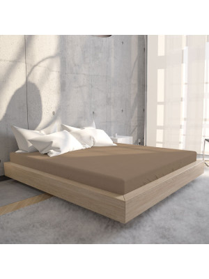 Hoeslaken Jersey 135 gr. Taupe