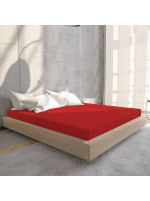Hoeslaken Jersey 135 gr. Red